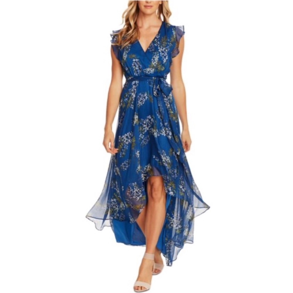 Vince Camuto Floral Midi Dress Size 0